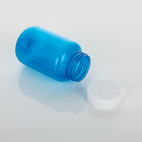 Bouteilles en plastique PET bleues de 270 cc sans BPA, de qualité alimentaire, vides, pour bonbons, pilules, médicaments, capsules, miel