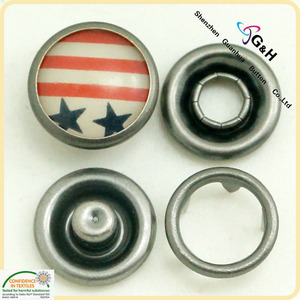 Tùy Chỉnh Thiết Kế <span class=keywords><strong>Logo</strong></span> Thời Trang Bao Gồm Brass Kẽm Hợp Kim Kim Loại Ngọc Trai Prong <span class=keywords><strong>Snap</strong></span> Nút Chốt Cho Quần Áo - Product Image 6