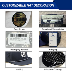 100% Cotton Men's Custom Embroidery Logo Rope 5 Panel Two Color Two Tone Hats <b>Cap</b> Baseball <b>Cap</b> - Product Image 5