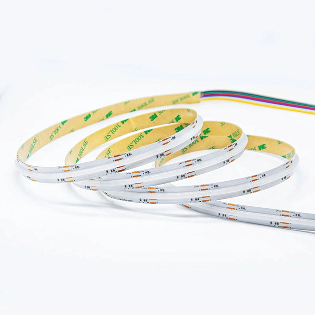 LED Factory High Bright 24V COB Strip Light 840Leds Smart RGB RGBW RGBWW 5 in 1 Outdoor Waterproof Flexible Cob Led Strip Light