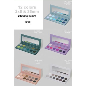 Fard à paupières 12 couleurs en marque propre, mat, brillant, longue tenue, outils de maquillage, fard à paupières - Product Image 2