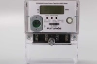 Meter Listrik Futurise DDS6866 dengan Port Optik Layar LCD/LED Pengukuran Energi Aktif Dua Arah Akurasi 1.0 5(60)A