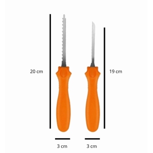 Set di 2 Utensili per Intaglio Zucche Sicuri per Bambini SC ECOMMERCE, Forniture per Halloween, Stati Uniti - Product Image 2