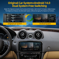 Écran tactile Android 10,25 pouces pour Jaguar XJ/XJL 2010-2017, GPS, CarPlay sans fil, Mirror Link, DSP, navigation, radio, mise à niveau multimédia