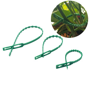 Attache Réutilisable en Forme d'Os de Poisson pour Plantes de Jardin, Sangle de Soutien Ajustable en Plastique pour Fixation de Vignes, Jeunes Pousses et Branches, Fabriqué en Chine - Product Image 3