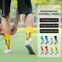 LINGTU Vente en gros Chaussettes de football Elite Crew en coton antidérapantes pour hommes Chaussettes de football antidérapantes Chaussettes de football en nylon Grip Kids