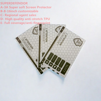 Agence mondiale Superdefendor vente en gros 5A + Ultra HD/réparation rapide Hydrogel Film protecteur d'écran pour machine de découpe de peau mobile