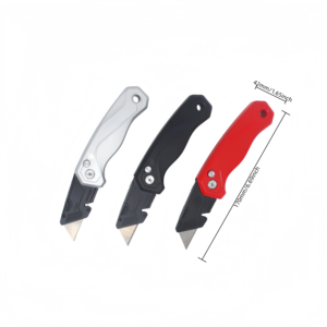 Juego de 3 Cuchillos Plegables Multiusos con Cuchillas Reemplazables SK5, Mango de Metal Resistente, Kit de Cortador de Cajas para el Hogar y Almacén - Product Image 3