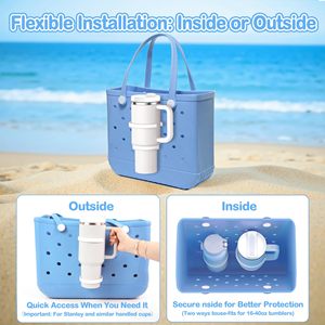 Portavasos para Bolsa Bogg Compatible con Vasos Stanley de 30oz/40oz para Bolsas de Mano Simply Southern y Simply Modern - Product Image 2