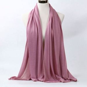 Écharpes en mousseline de qualité supérieure, châles doux, hijabs, foulards musulmans tendance, hijab grande taille uni pour femmes - Product Image 5