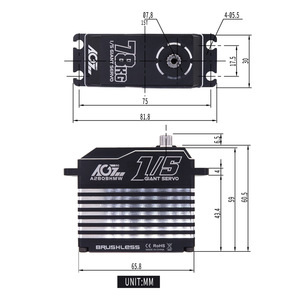 AGF A280BHMW Metal Brushless Motor Gear Waterproof Large for RC Airplane Parts and <b>Remote</b> <b>Control</b> Cars/<b>Boats</b> - Product Image 5