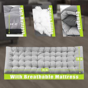 Tumbona Plegable Reclinable para Playa con Respaldo Ajustable en 4 Posiciones, Cama <span class=keywords><strong>de</strong></span> Playa, Silla <span class=keywords><strong>de</strong></span> Sol Reclinable para Camping - Product Image 4