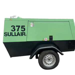 <b>Sandblasting</b> 375 CFM Diesel Cummins Engine Air Cooled Double Cylinder Mining Air Compressor - Product Image 3
