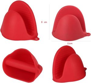 Guanti da forno in silicone con protezione per le dita, mini guanti resistenti al calore per cucina e barbecue, lavabili in lavastoviglie, stile vintage - Product Image 2