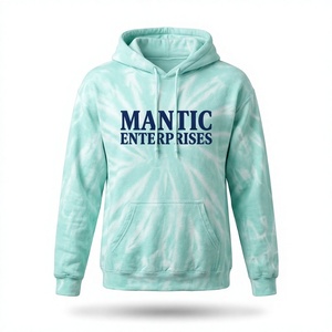 New Arrival Custom Logo NO <b>String</b> Men Hoodie Heavyweight Cotton Vintage Acid Wash Hoodie for Men - Product Image 1