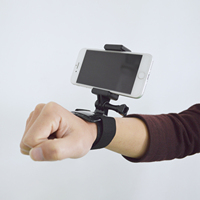 Braket kamera aksi dudukan pergelangan tangan, klip ponsel 2 dalam 1 Untuk GoPro Hero 13 12 11 10 9 8 7 SJCAM Yi