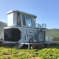 Chambre d'hébergement capsule spatiale, Hôtel architectural en zone panoramique, Maison intelligente, Resort à succès sur internet, Maison mobile, Salle d'activités du Sichuan