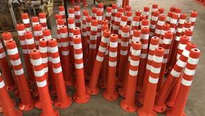 Verkeersveiligheidsafbaters H 75Cm Tpu Flexibele Bollard <span class=keywords><strong>Delineator</strong></span> Verkeerspost Waarschuwing Veerpost - Product Image 5