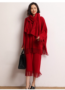 Maglione lavorato a maglia in Cashmere da donna <span class=keywords><strong>con</strong></span> <span class=keywords><strong>frange</strong></span> taglie forti in maglia <span class=keywords><strong>con</strong></span> <span class=keywords><strong>frange</strong></span> - Product Image 5