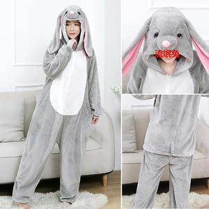 Venta caliente suave ropa de dormir para adultos Otoño/Invierno franela <span class=keywords><strong>unicornio</strong></span> dibujos animados Animal <span class=keywords><strong>Kigurumi</strong></span> pijamas familia ropa de casa - Product Image 6