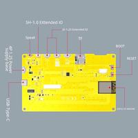 Modul LCD TFT 5 inci 7 inci Dengan Layar Sentuh ESP32-S WIFI Bluetooth Papan Pengembangan 800*480 Layar Pintar
