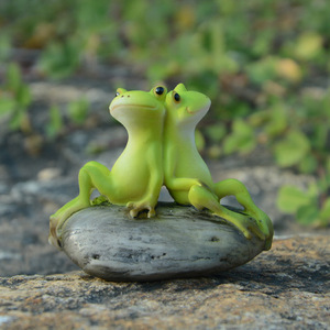 Figura de resina de tortuga y rana, paisaje en miniatura para decoración del Festival de Primavera - Product Image 4