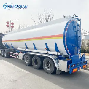 3 Axles 40000 42000 45000 50000 60000 Liters Fuel Tank Truck Trailer Petrol Gasoline Diesel Crude Oil Fuel Tanker Semi Trailer