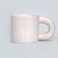 Tasse à café en céramique personnalisable en porcelaine fine, avec logo personnalisé, pour boissons, motif lait mignon