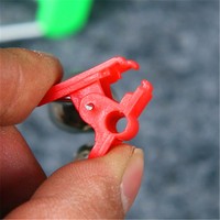 Biss Alarme angelrute glocken Angeln Zubehör Rod Clamp Spitze Clip Glocken Ring Grün ABS