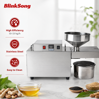 Presse à huile commerciale Pro BlinkSong S10 automatique en acier inoxydable haute efficacité 10-15 kg/h pour arachides et sésame