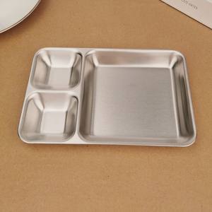 調味料サービングディッシュ 304 ステンレス鋼ディップディッシュ 1/2/3 コンパートメント付き 鍋 BBQ ソース 前菜用 キッチン用 - Product Image 3