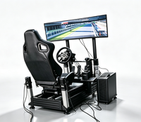 Cockpit de simulation de course modulaire robuste en aluminium 40160, configuration complète pour simulateur de conduite, idéal pour les bornes d'arcade et les machines de divertissement