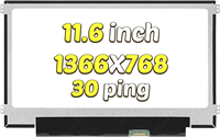 Panel Layar LCD LED 11,6" NT116WHM-N21 Non-Touch HD 1366X768 30 Pin