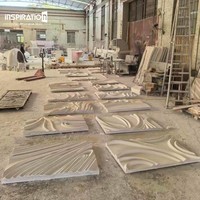 Panneau mural sculptural 3D sur mesure pour l'intérieur de la villa GRG