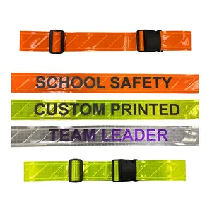 BSCIReflective PVC Belt for Running Cycling Walking Belt Adjustable PVC Reflective Waist Reflector Reflective Belt Band