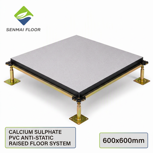 Suelo Técnico Elevado Antiestático de Sulfato de Calcio 600x600x32mm, Pruebas Internas, ISO9001, 2M ㎡ Capacidad Anual SENMAI - Product Image 1
