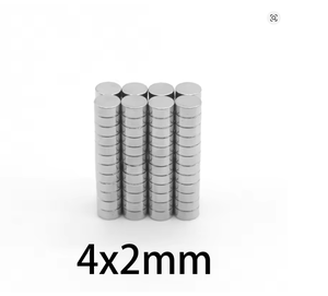 แม่เหล็กแรงสูงพิเศษ 4x2 มม. แม่เหล็กแผ่นวงกลมขนาดเล็ก 4*2 มม. แม่เหล็ก Imane N52 แรงสูง รูปทรงกลม แม่เหล็กถาวร 4x2 มม. นีโอไดเมียม 4x2 - Product Image 2