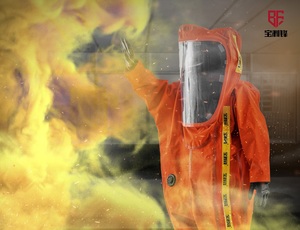 Combinaison <span class=keywords><strong>de</strong></span> protection chimique ignifuge scellée, prix usine Chine, pour opérations contre les gaz toxiques et les éclaboussures <span class=keywords><strong>de</strong></span> liquides, vêtements <span class=keywords><strong>de</strong></span> soudage - Product Image 6