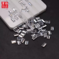 Moissanite de qualité 6A, taille baguette, VVS, couleur D, passe le testeur de diamant, pierre de moissanite en vrac pour la fabrication de bijoux