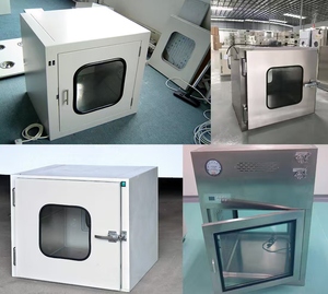 Ventanas de Transferencia de Doble Puerta con Cierre Interbloqueado de Aleación de Aluminio y Acero Inoxidable, Insonorizadas y Esterilizadas, con Vidrio Templado para Alimentos - Product Image 6