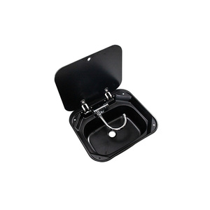 Évier <span class=keywords><strong>de</strong></span> <span class=keywords><strong>cuisine</strong></span> portable en acier inoxydable 304 nano carré à cuve unique avec robinet monotrou <span class=keywords><strong>pour</strong></span> <span class=keywords><strong>camping</strong></span>-<span class=keywords><strong>car</strong></span> et motorhome - Product Image 1