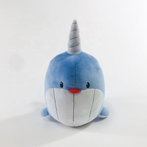Venta al por mayor de animales submarinos de peluche de tamaño personalizado tiburón azul ballena delfín juguetes PP algodón para bebés empresas fabricante de mascotas - Product Image 1
