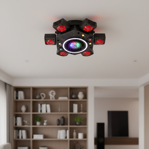 ไฟเวที LED แบบซูมได้6แขน120วัตต์ควบคุมด้วย DMX แสงไฟเลเซอร์เคลื่อนที่ได้คะแนน IP33สำหรับดีเจดิสโก้ - Product Image 6