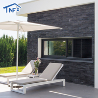 Fenêtre coulissante horizontale en aluminium moderne pour cuisine de villa, insonorisée, en verre, pour chambre à coucher, salon, appartement