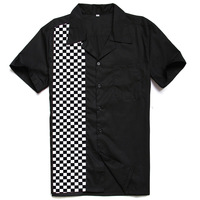 Floral Pattern Bowling Shirts for Men