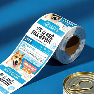 Pet mağaza aperatif çıkartmalar özel gıda ambalaj etiket kedi köpek gıda kutuları kendinden yapışkanlı etiketler - Product Image 2