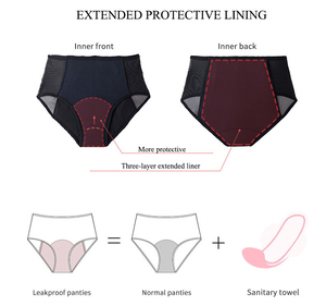 EASYMOM Mutande Mestruali Riutilizzabili in Cotone, Protezione Completa a 4 Strati, Assorbenti e Impermeabili per Donne - Product Image 4
