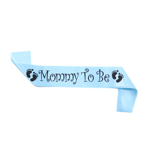 สายสะพายผ้าซาตินสำหรับคุณแม่ตั้งครรภ์ สำหรับงานเลี้ยงเปิดเผยเพศลูกน้อย ของตกแต่งงานเลี้ยงฉลองทารกในครรภ์ - Product Image 3