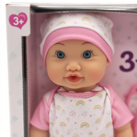 Poupée Bébé Réaliste en Plastique de 16 Pouces, Corps Solide, avec Fonctions de Pleurs, de Boissons et d'Humidification, Jouet DIY pour Jeu de Rôle, Meilleure Vente
