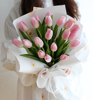 Papier d'emballage pour bouquet de fleurs imprimé marguerite coréenne, imperméable, fournitures pour fleuristes, vente en gros